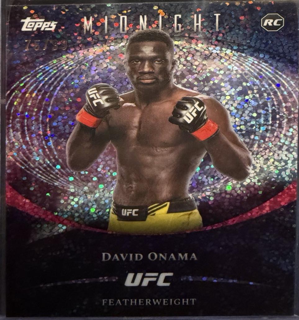 David Onama 2026 Topps Midnight UFC Base #42 Twilight