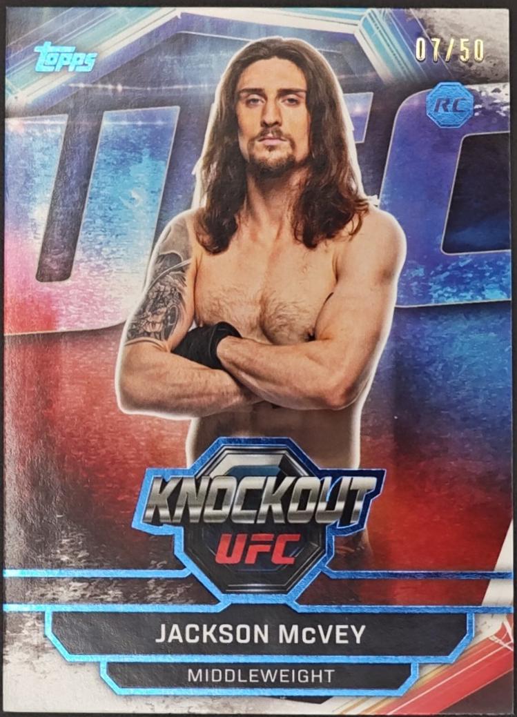 Jackson McVey 2026 Topps Knockout UFC Base #39 Blue