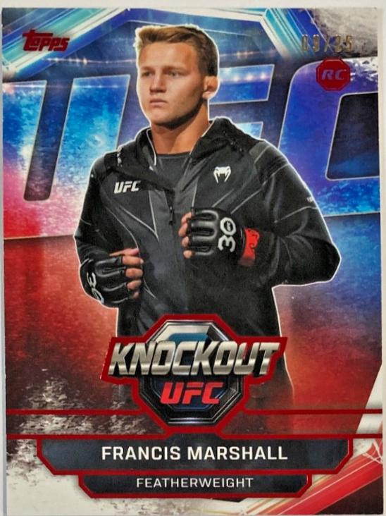 Francis Marshall 2026 Topps Knockout UFC Base #50 Red