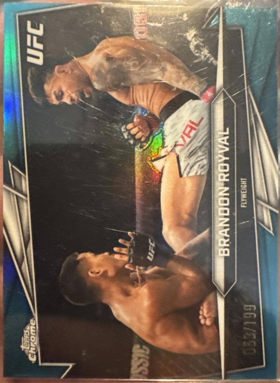 Brandon Royval 2026 Topps Chrome UFC Base #54 Teal Refractor