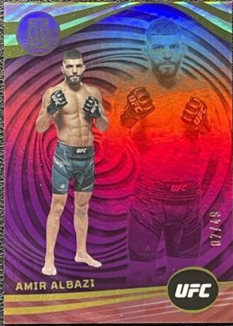 Amir Albazi 2023 Panini Chronicles UFC Base Illusions #267 Purple