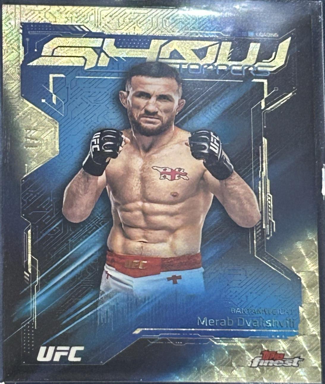 Merab Dvalishvili 2025 Topps Finest UFC Showstoppers #SS-13 Superfractor