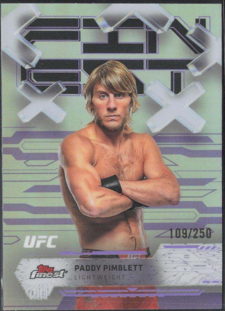Paddy Pimblett 2025 Topps Finest UFC Base Common #10 Purple Refractor
