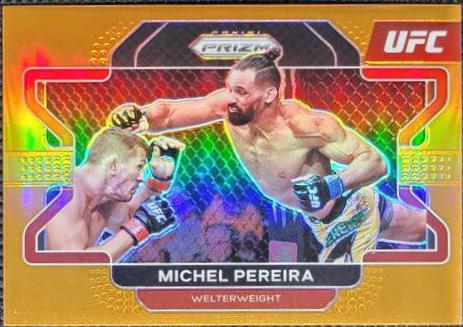 Michel Pereira 2022 Panini Prizm UFC Base #18 Orange
