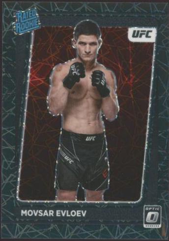 Movsar Evloev 2022 Panini Donruss Optic UFC Base #112 Black Velocity