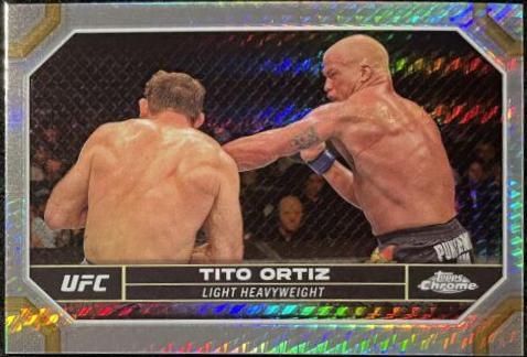 Tito Ortiz 2024 Topps Chrome UFC Base #186 Prism Refractor