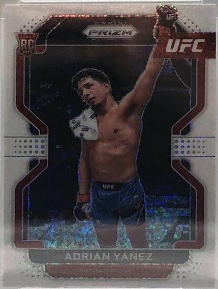 Adrian Yanez 2022 Panini Prizm UFC Base #107 White Sparkle