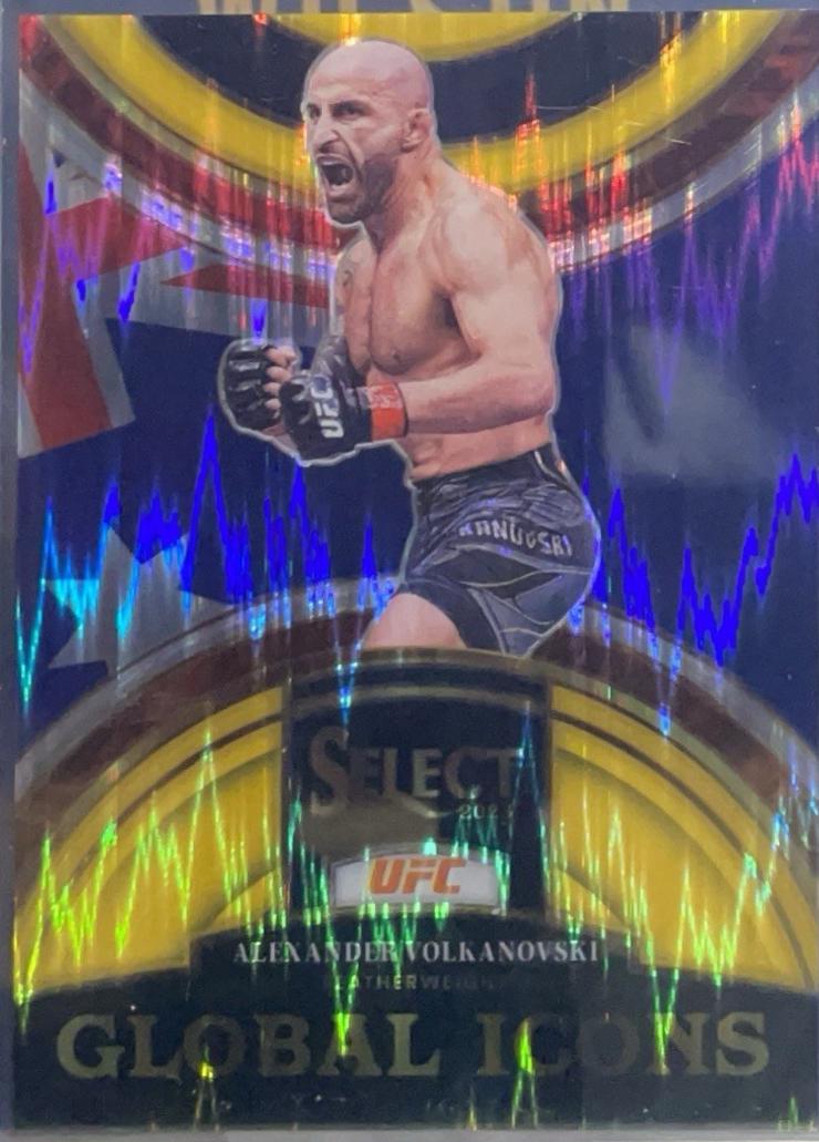 Alexander Volkanovski 2023 Panini Select UFC Global Icons #20 Gold Flash