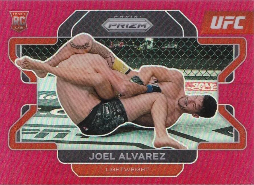 Joel Alvarez 2022 Panini Prizm UFC Base #93 Pink Pulsar