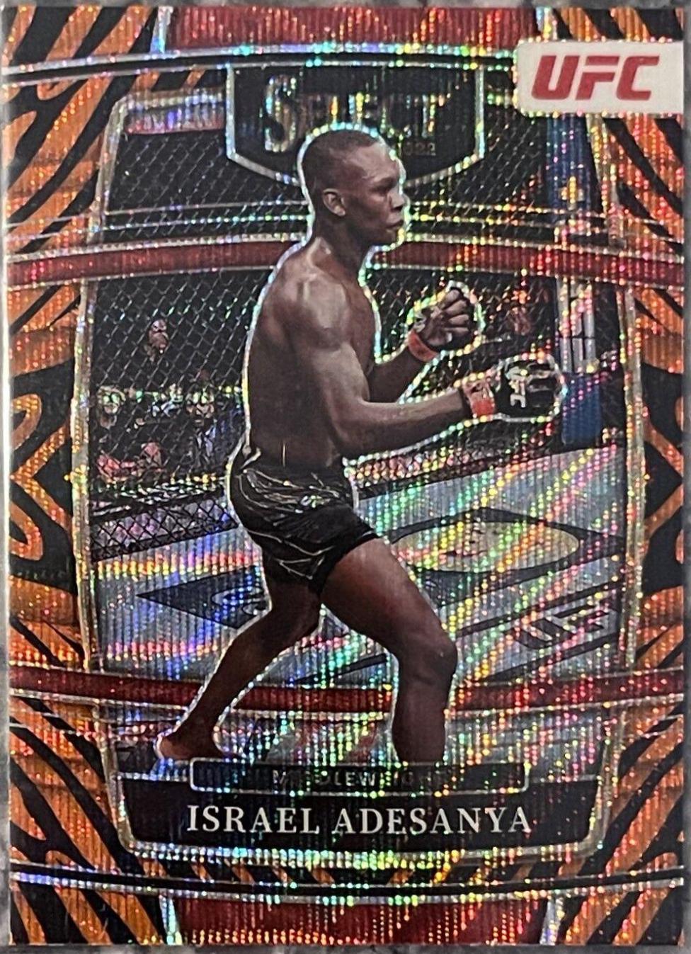 Israel Adesanya 2022 Panini Select UFC Concourse #25 Tiger