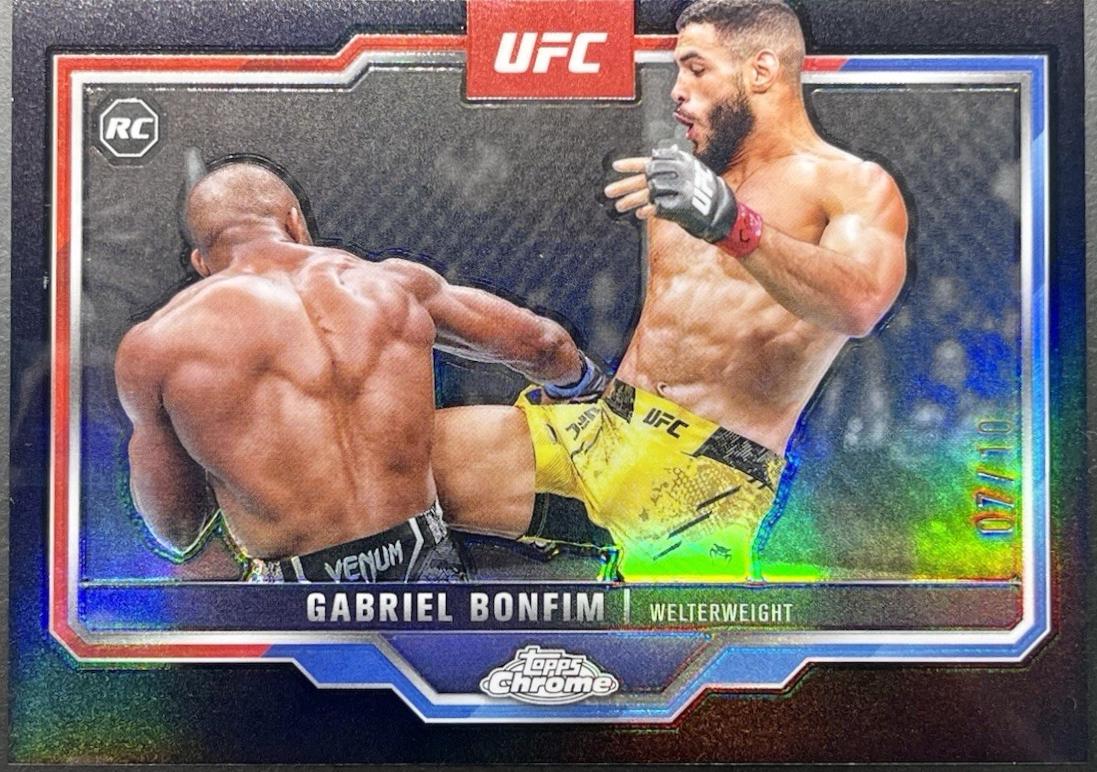 Gabriel Bonfim 2025 Topps Chrome UFC Base #26 Black Refractor