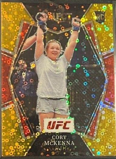 Cory McKenna 2022 Panini Select UFC Premier Level #190 Gold Disco