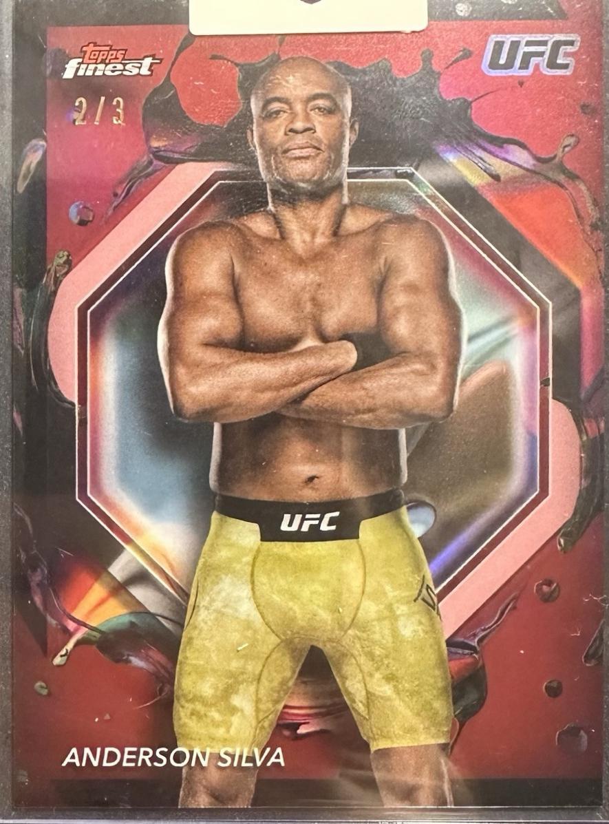 Anderson Silva 2024 Topps Finest UFC Base Rare #237 Refractor