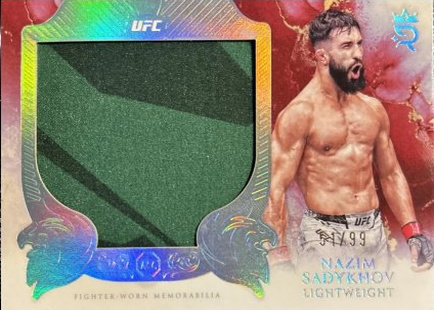 Nazim Sadykhov 2025 Topps Royalty UFC Rookie Jumbo Relics #RJR-NS Platinum