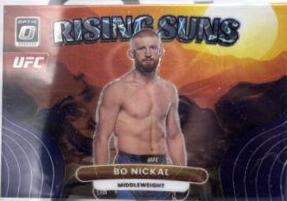 Bo Nickal 2023 Panini Donruss Optic UFC Rising Suns #7 Purple Velocity