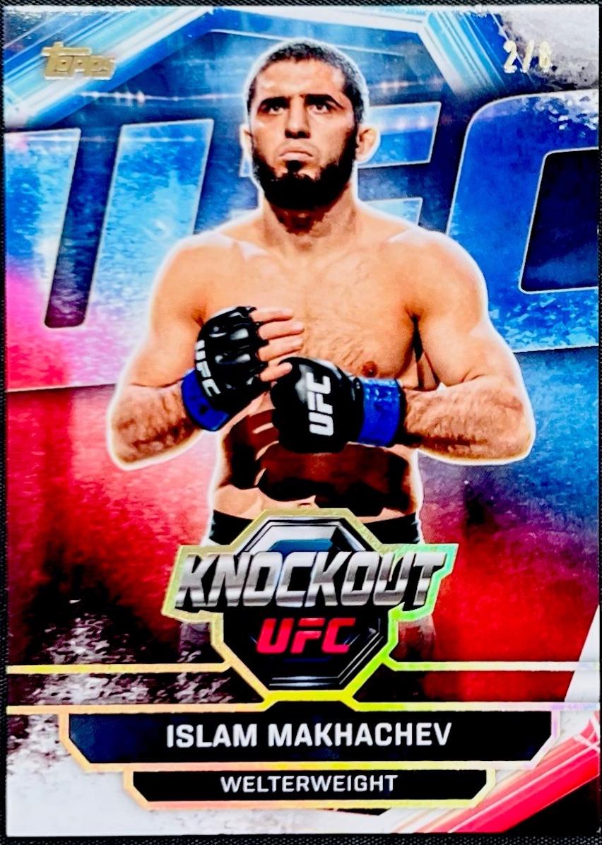 Islam Makhachev 2026 Topps Knockout UFC Base #20 Holo Gold