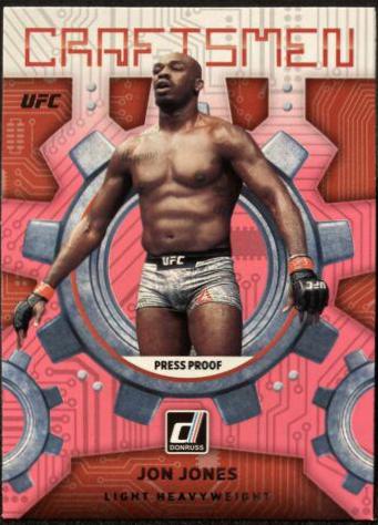 Jon Jones 2022 Panini Donruss UFC Base #12 Press Proof Purple