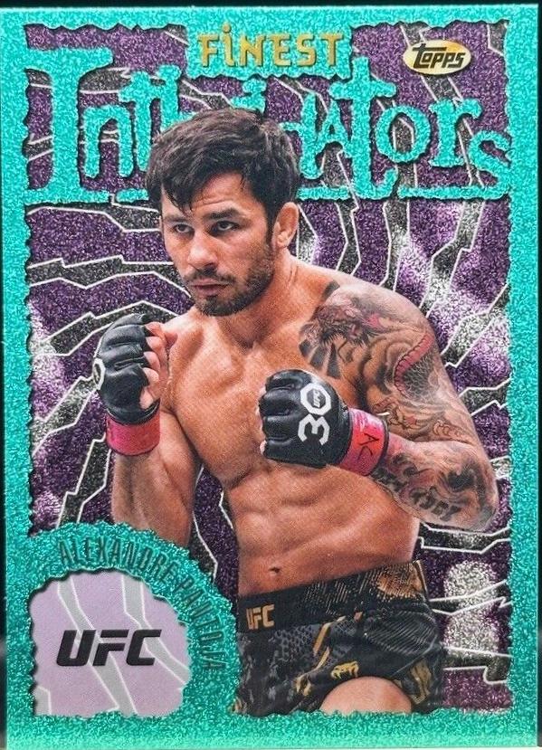 Alexandre Pantoja 2024 Topps Finest UFC Intimidators #INT-8 Aqua Glitter Refractor