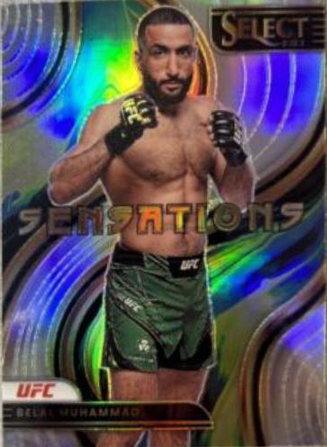 Belal Muhammad 2023 Panini Select UFC Sensations #19 Silver