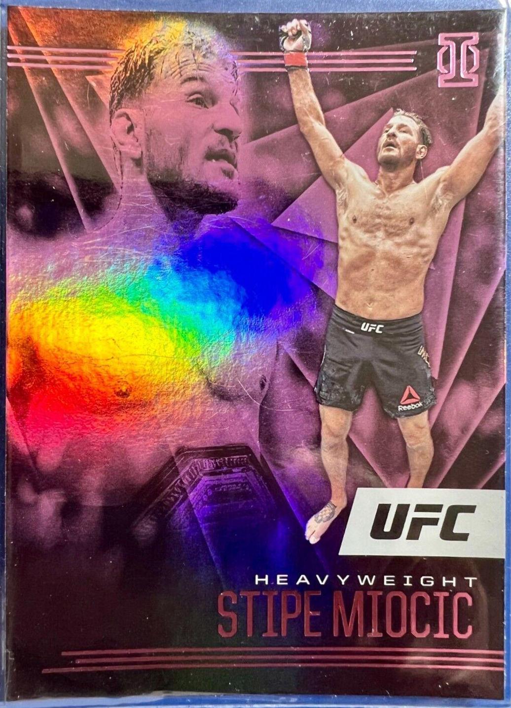 Stipe Miocic 2021 Panini Chronicles UFC Base Illusions #168 Pink