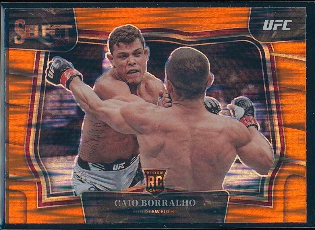 Caio Borralho 2023 Panini Select UFC Octagonside #286 Orange Flash