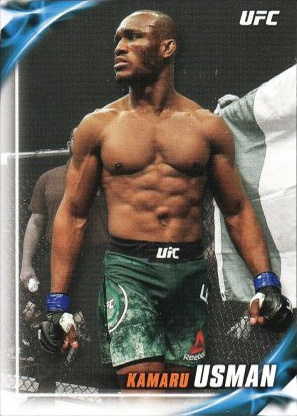 Kamaru Usman 2019 Topps UFC Knockout Base #35 Blue