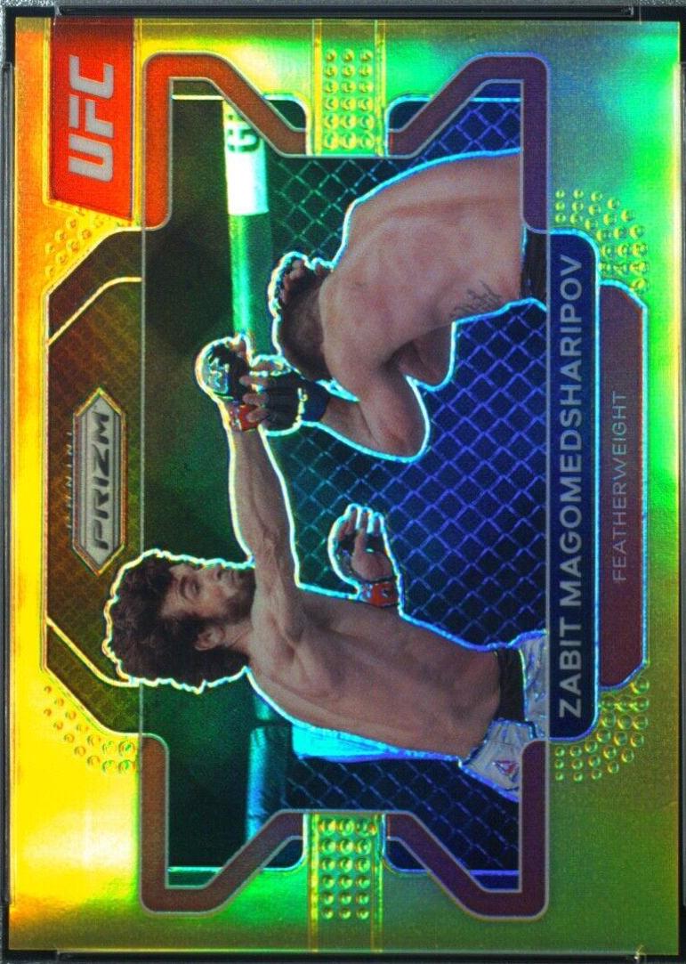 Zabit Magomedsharipov 2022 Panini Prizm UFC Base #82 Gold
