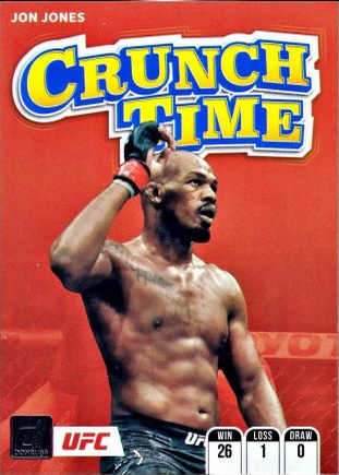 Jon Jones 2022 Panini Donruss UFC Crunch Time #19 Press Proof Black