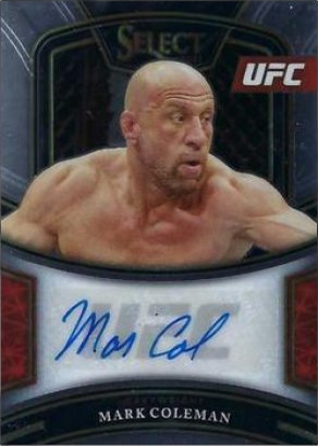 Mark Coleman 2021 Panini Select UFC Signatures #21 Black Prizms