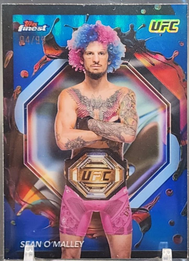 Sean O'Malley 2024 Topps Finest UFC Base Rare #226 Blue Refractor