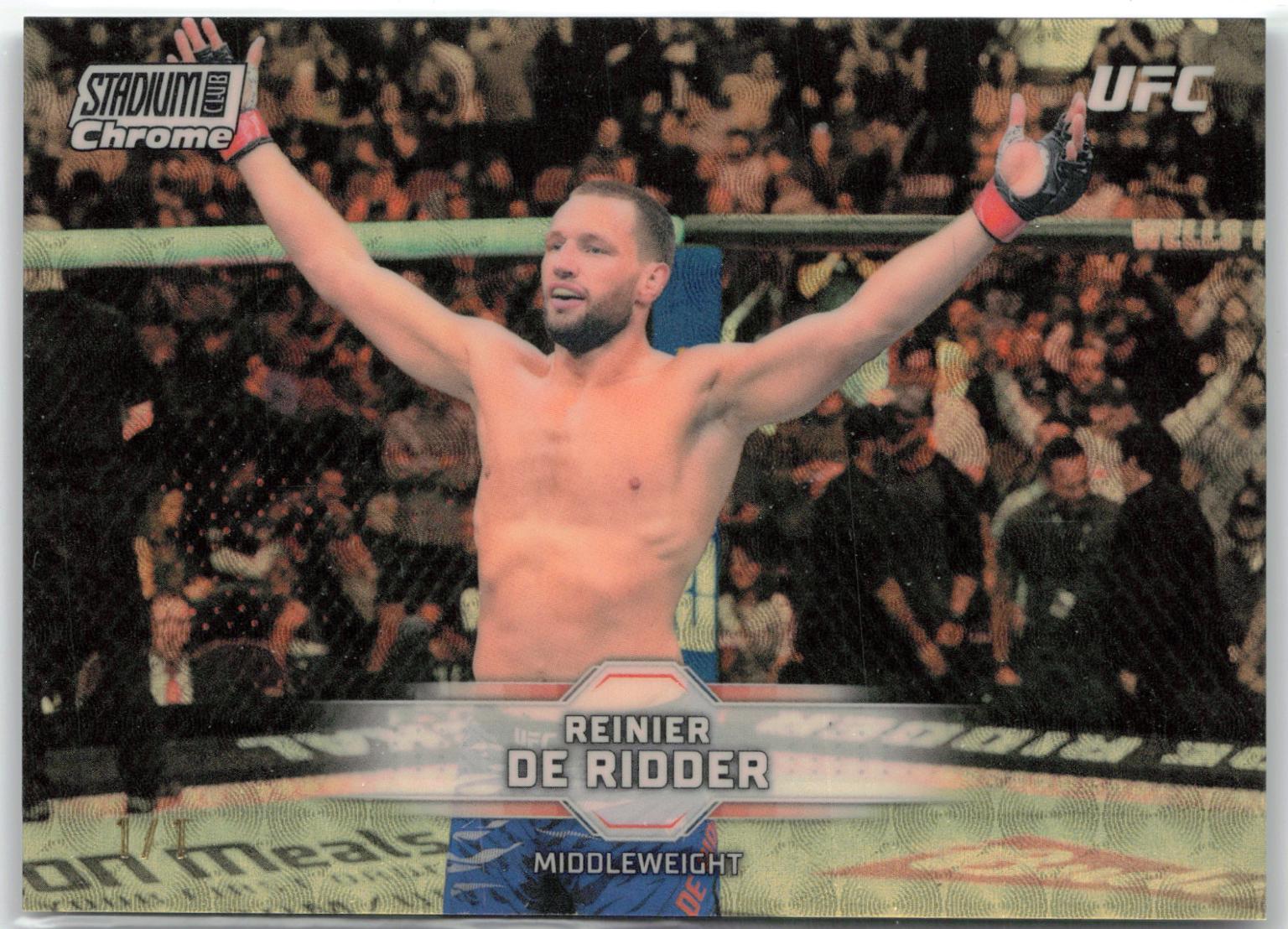 Reinier de Ridder 2026 Topps Stadium Club UFC Chrome Base #CB-18 Superfractor