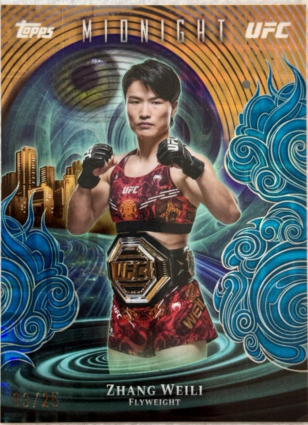 Zhang Weili 2026 Topps Midnight UFC Insomnia #IN-24 Moon Beam