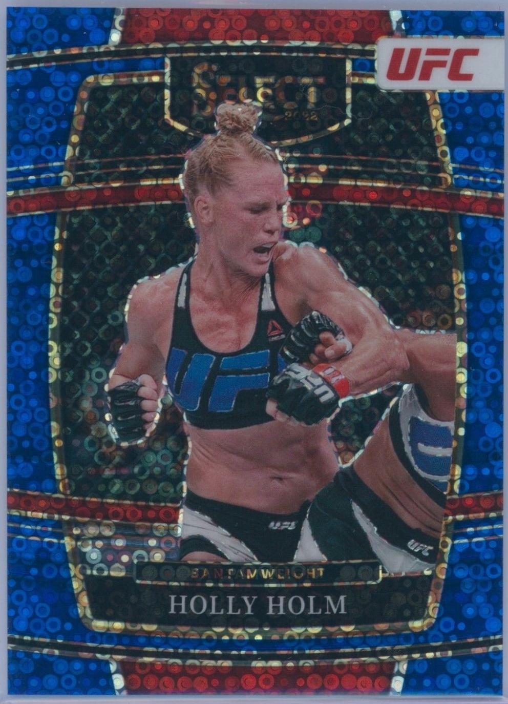 Holly Holm 2022 Panini Select UFC Concourse #19 Blue Disco
