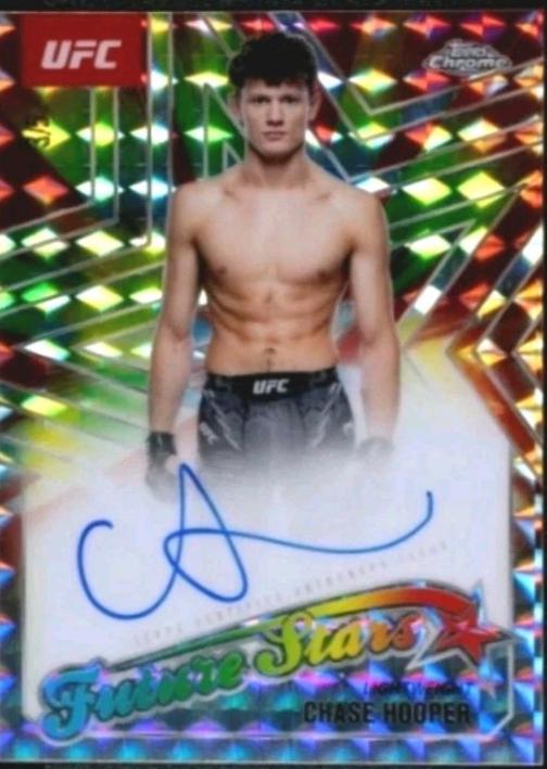 Chase Hooper 2025 Topps Chrome UFC Future Stars Autographs #FSA-CH Red Refractor