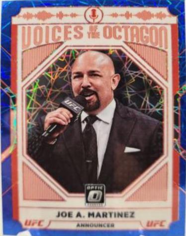 Joe A. Martinez 2022 Panini Donruss Optic UFC Base #125 Blue Velocity