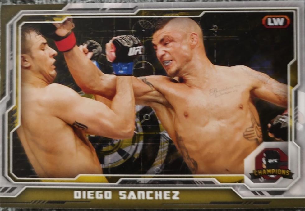 Diego Sanchez 2014 Topps UFC Champions Base #77 Gold Champions Predictor