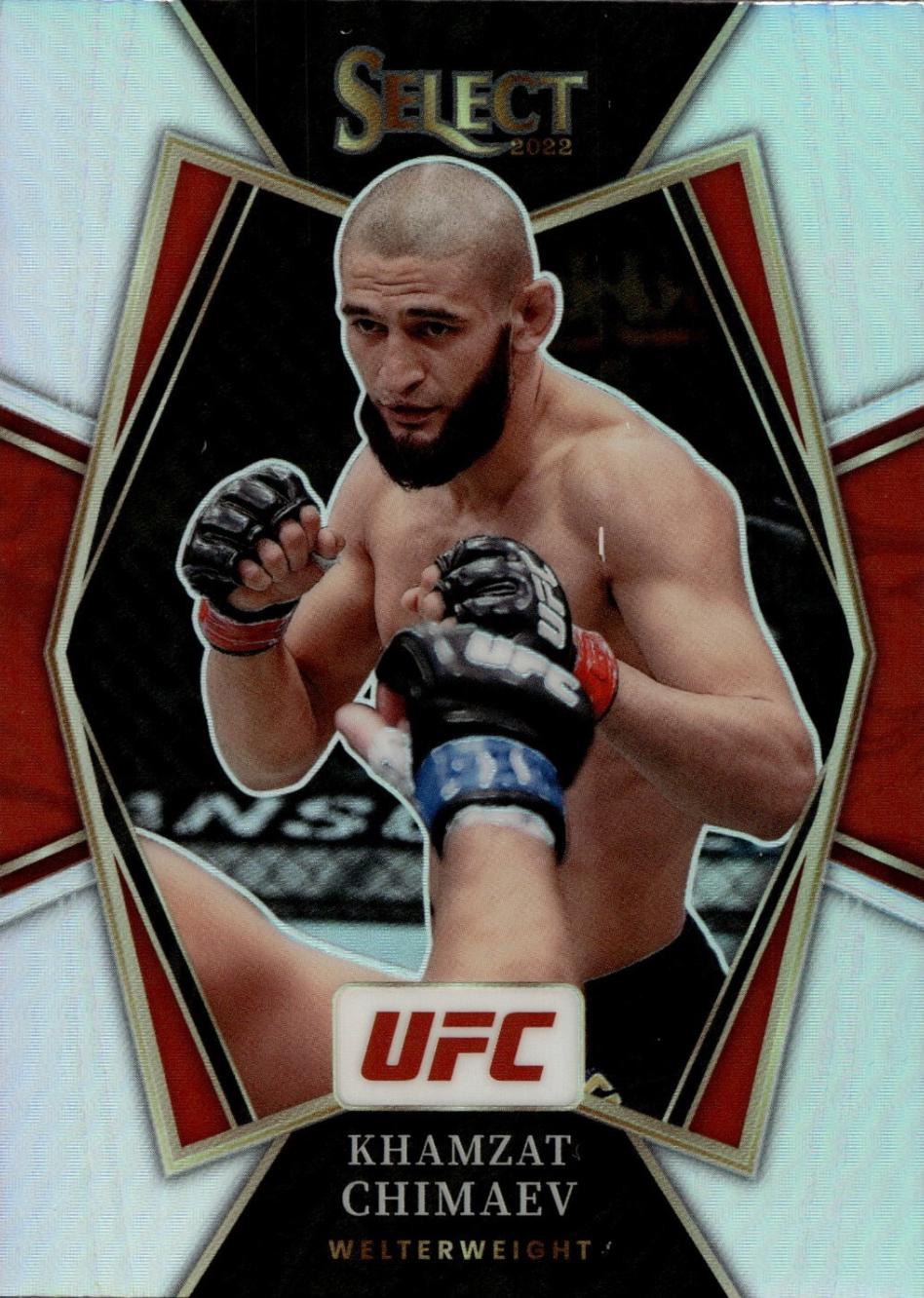 Khamzat Chimaev 2022 Panini Select UFC Premier Level #135 Silver