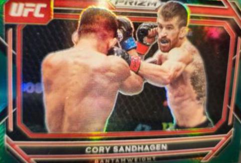 Cory Sandhagen 2023 Panini Prizm UFC Base #40 Green