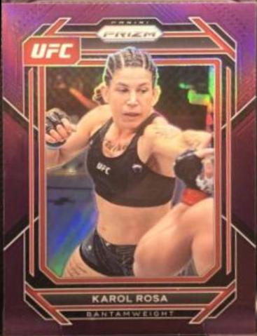 Karol Rosa 2023 Panini Prizm UFC Base #130 Purple