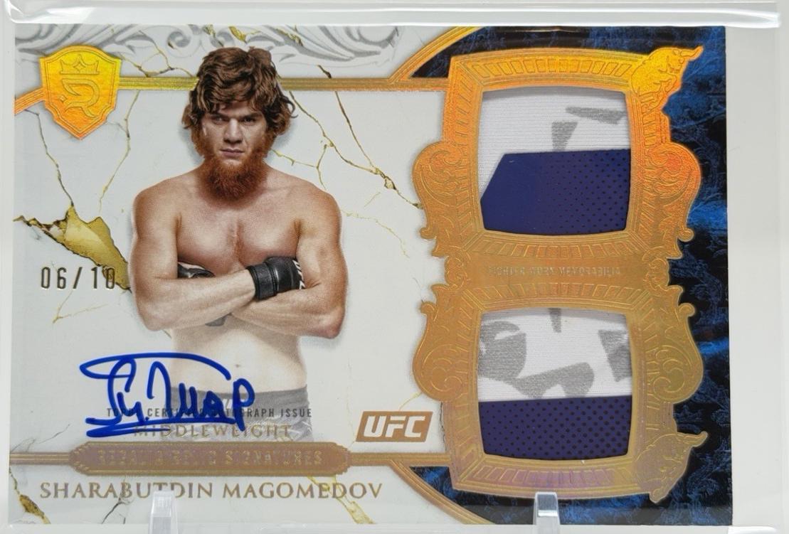 Shara Magomedov 2025 Topps Royalty UFC Regalia Relic Signatures #RRS-SM Platinum