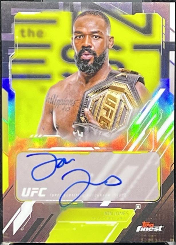 Jon Jones 2025 Topps Finest UFC The Finest #TFA-JJ Refractor