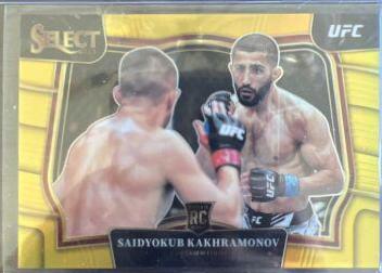 Saidyokub Kakhramonov 2023 Panini Select UFC Octagonside #217 Gold