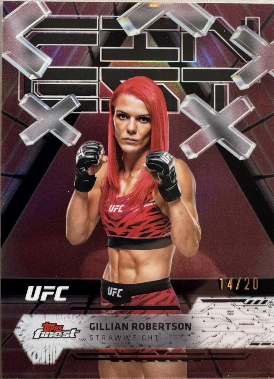Gillian Robertson 2025 Topps Finest UFC Base Common #55 Refractor
