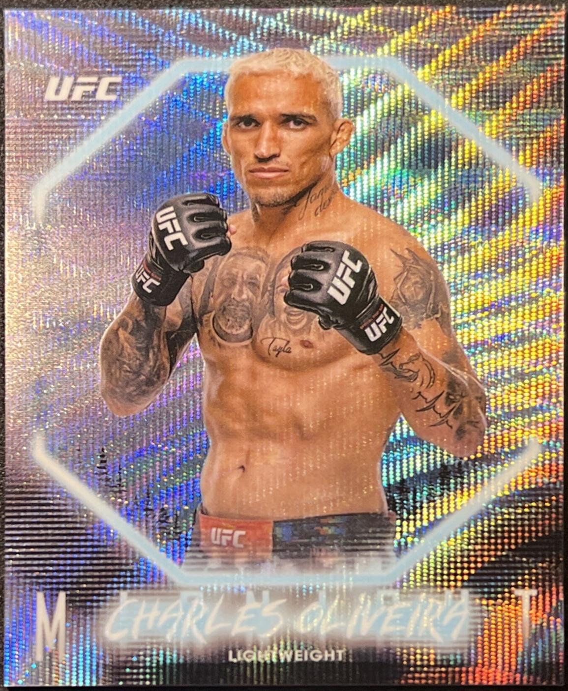 Charles Oliveira 2025 Topps Midnight UFC Base #74 Moon Beam