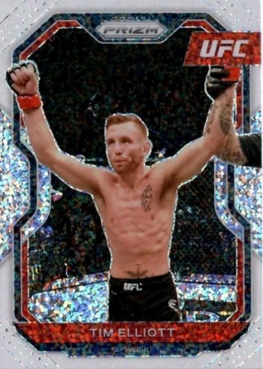 Tim Elliott 2021 Panini Prizm UFC Base #40 White Sparkle