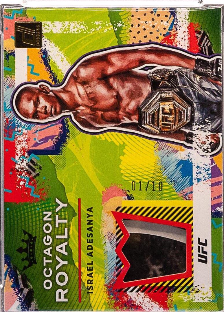 Israel Adesanya 2022 Panini Donruss UFC Octagon Royalty #22 Prime