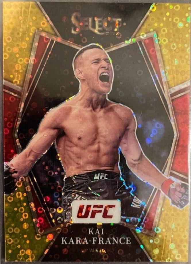 Kai Kara-France 2022 Panini Select UFC Premier Level #112 Gold Disco