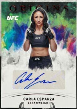 Carla Esparza 2022 Panini Chronicles UFC Origins Autographs #2 Platinum