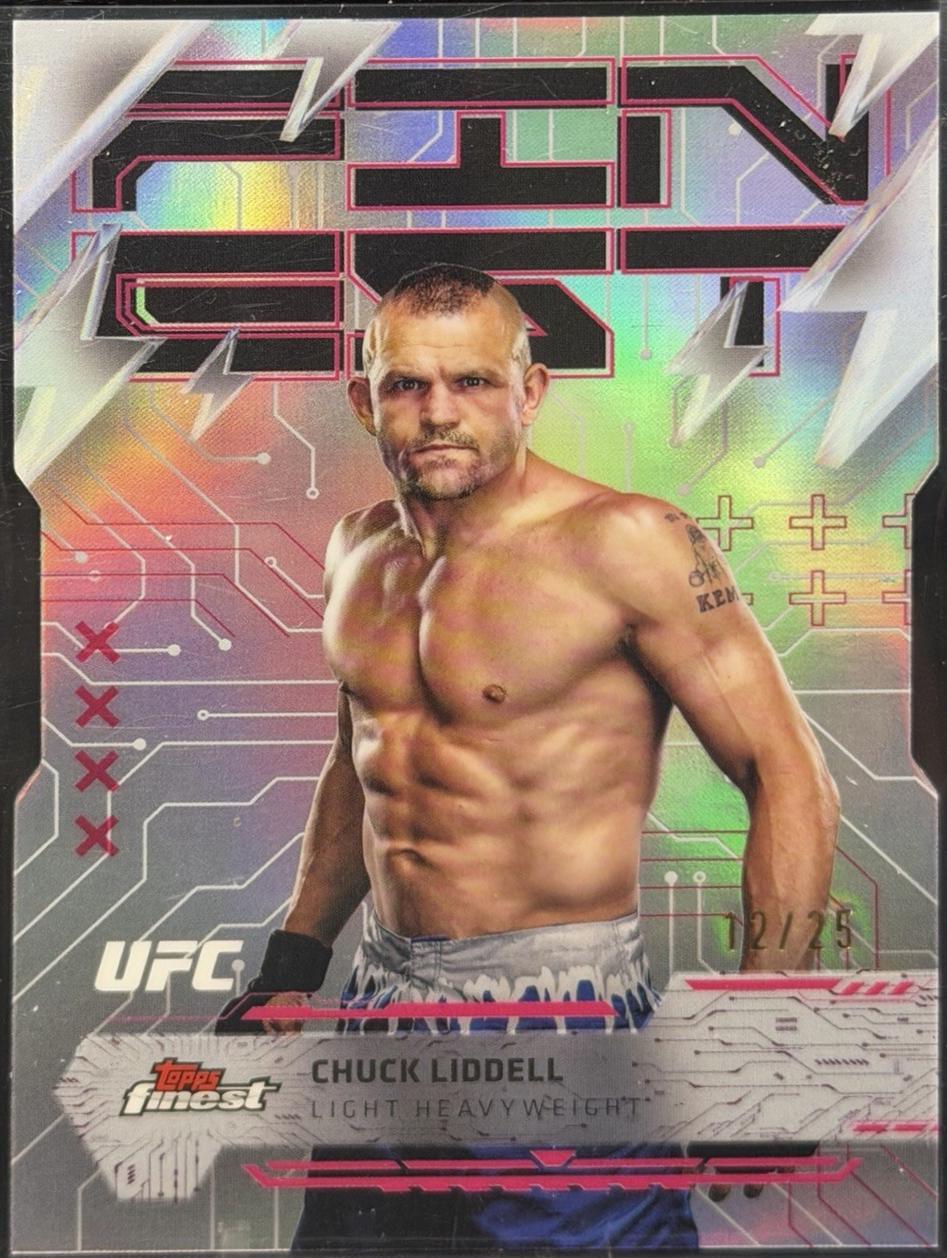 Chuck Liddell 2025 Topps Finest UFC Base Rare #266 Die-Cut Refractor