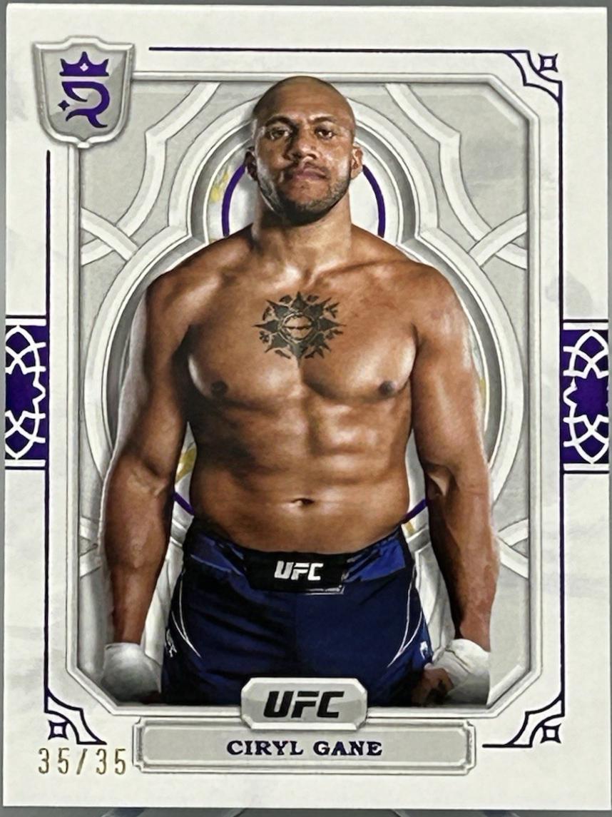 Ciryl Gane 2024 Topps Royalty UFC Base #30 Purple